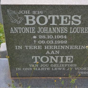 BOTES Antonie Johannes Lourens 1964-1992
