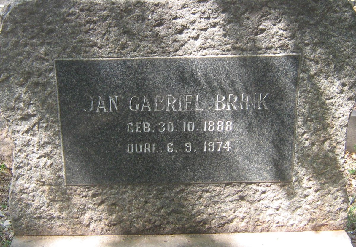 BRINK Jan Gabriel 1888-1974
