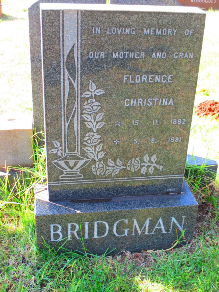 BRIDGMAN Florence Christina 1892-1981