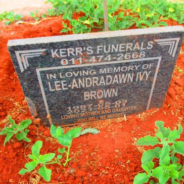 BROWN Lee-Andradawn Ivy 1987-2021