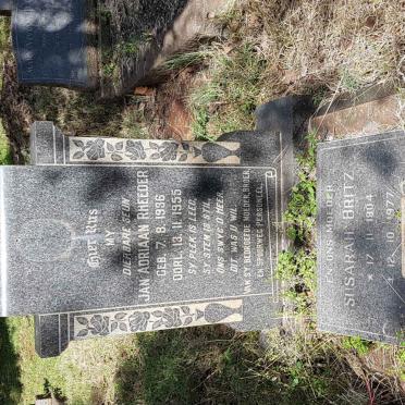 BRITZ Susarah 1904-1977 :: RHEEDER Jan Adriaan 1936-1955