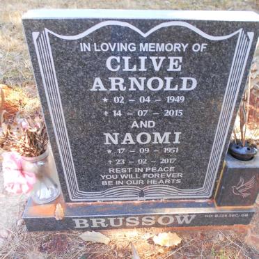 BRUSSOW Clive Arnold 1949-2015 &amp; Naomi 1951-2017