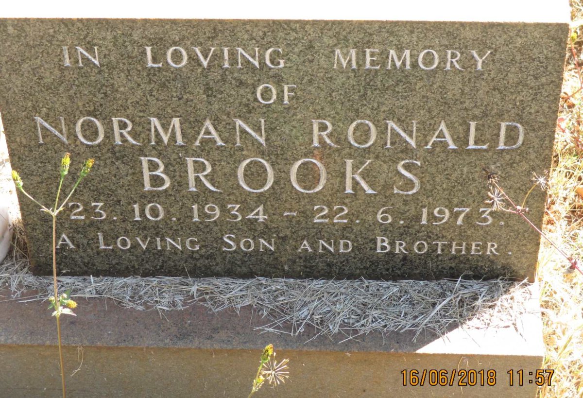 BROOKS Norman Ronald 1934-1973
