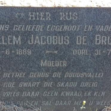 BRUIN Willem Jacobus, de 1889-1958