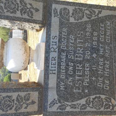 BRITS Ester nee PELSER 1926-1958