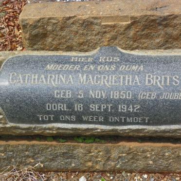 BRITS Catharina Magrietha nee JOUBERT 1850-1942