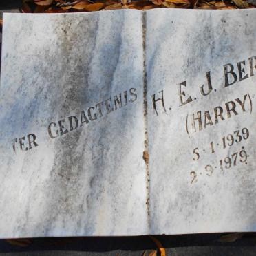 BRUIN Louisa C.J. de nee V.D. BERG 1877-1971 :: BERRY H.E.J. 1939-1979