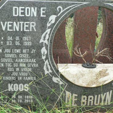 BRUYN Koos, de 1938-2010 :: VENTER Deon E. 1967-1999 :: BRUYN Ronnie, de 1940-2012 :: BRUYN Anton, de 1966-1995