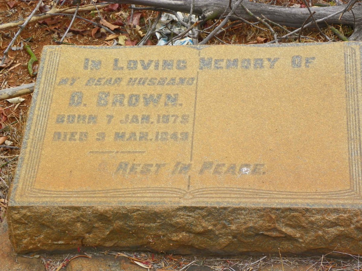 BROWN D. 1875-1949