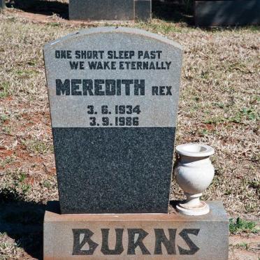 BURNS Meredith Rex 1934-1986