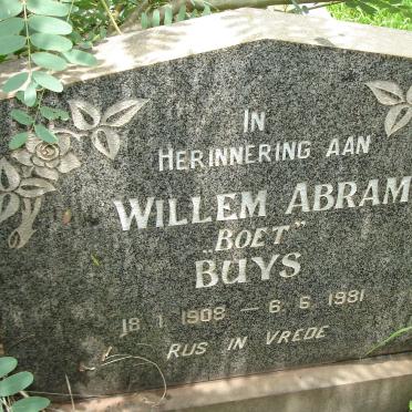 BUYS Willem Abram 1908-1981