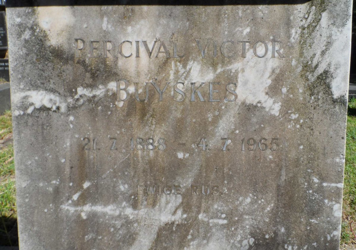 BUΫSKES Percival Victor 1888-1965 &amp; Sarah Helena Violet 1886-1970