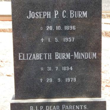 BURM Joseph P.C. 1896-1957 :: BURM-MINDUM Elizabeth 1894-1979