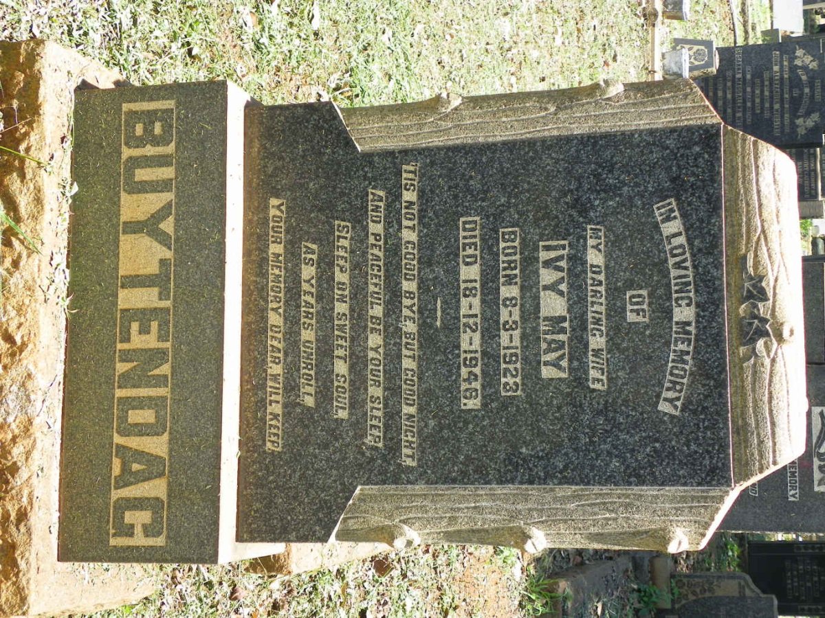 BUYTENDAG Ivy May 1923-1946
