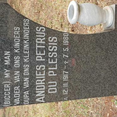 BURGER Andries Petrus Du Plessis 1917-1980