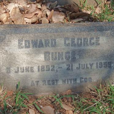 BUNCE Edward George 1892-1955