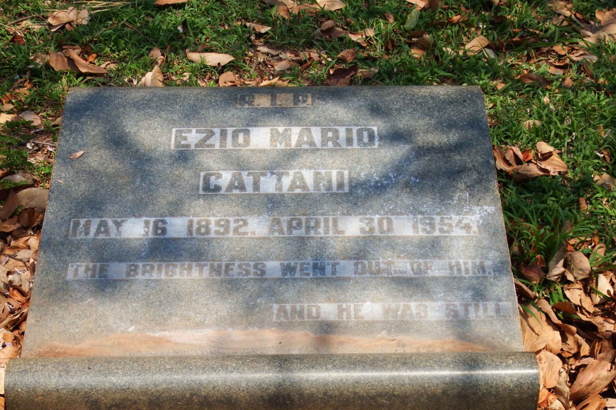 CATTANI Ezio Mario 1892-1954