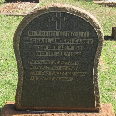 CAREY Michael Joseph 1881-1950
