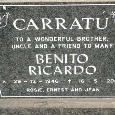 CARRATU Benito Ricardo 1946-2006