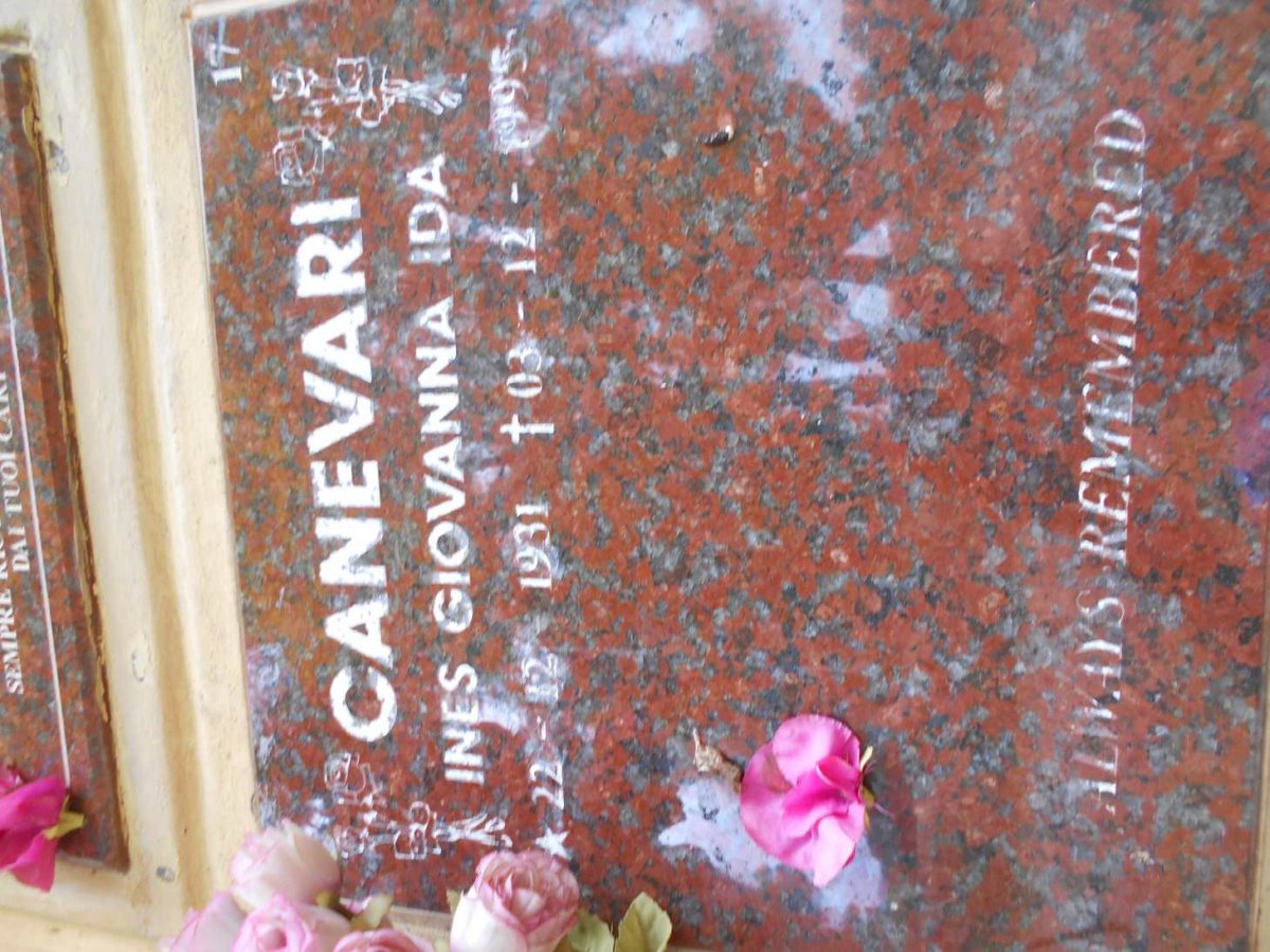 CANEVARI Ines Giovanna Ida 1931-1995
