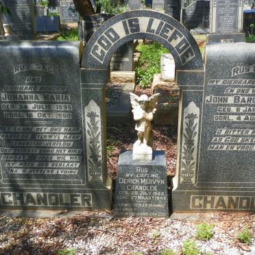 CHANDLER John Bardenhorst 1904-1947 &amp; Johanna Maria 1895-1960 :: CHANDLER Derick Mervyn 1945-1948