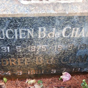 CHALAIN Lucien B., de 1875-1962 :: DE CHALAIN Andree B. 1891-1976
