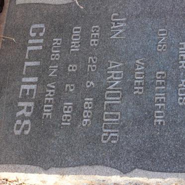 CILLIERS Jan Arnoldus 1886-1961