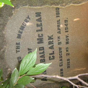 CLARK Archibald McLean 1918-1949