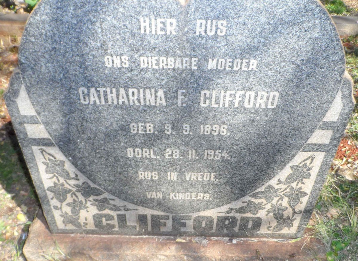 CLIFFORD Catharina F. 1896-1954