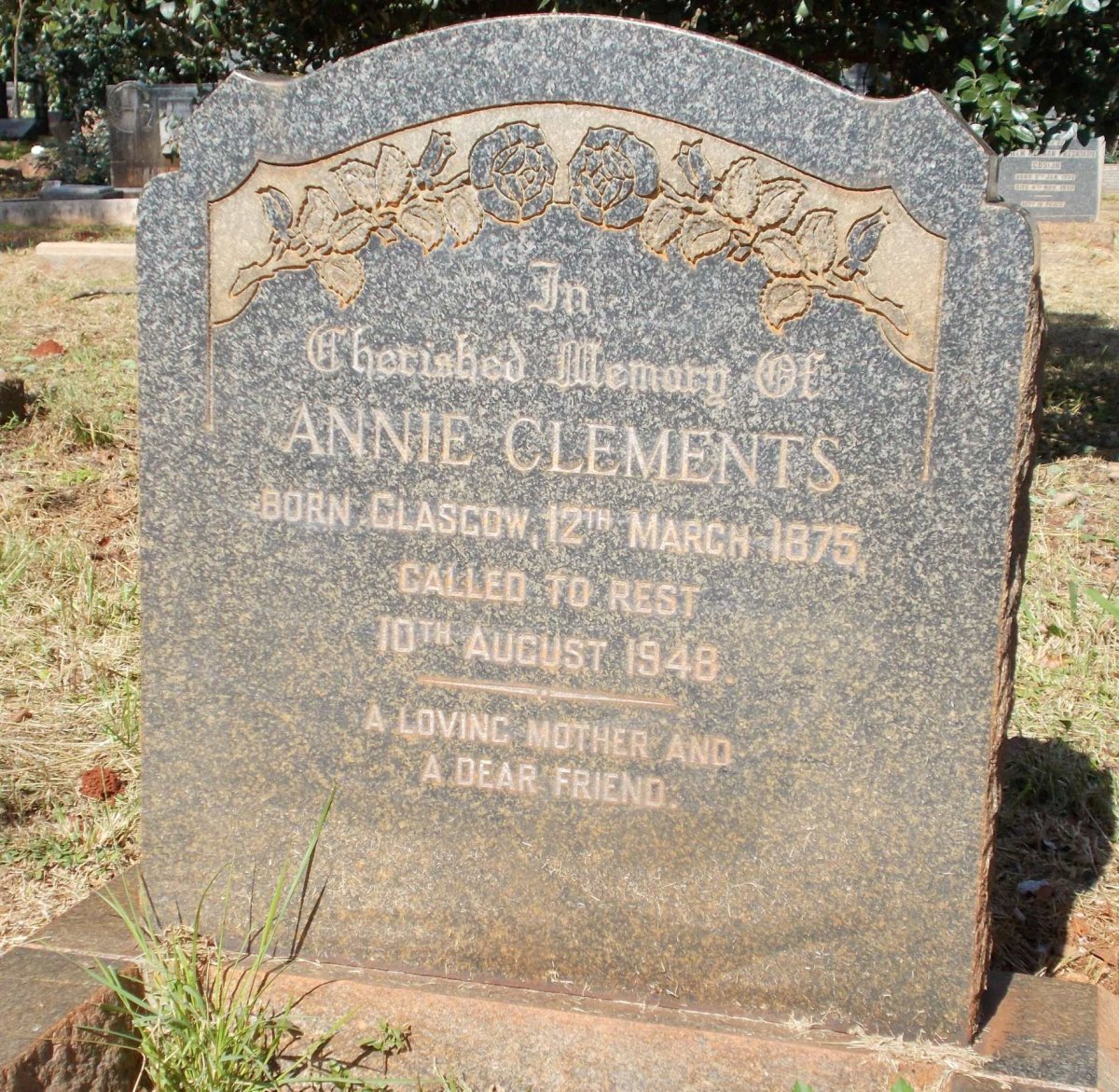 CLEMENTS Annie 1875-1948