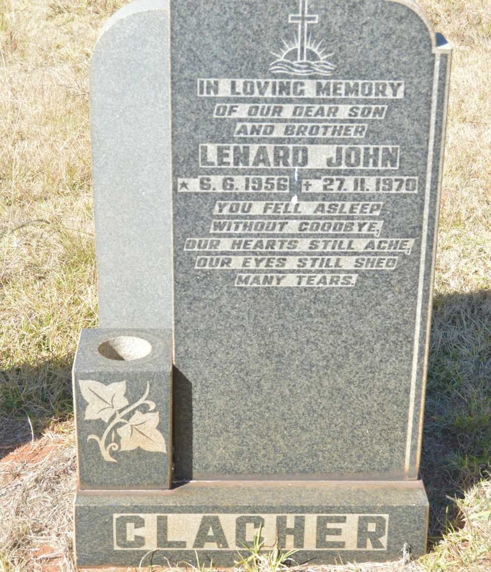 CLACHER Lenard John 1956-1970