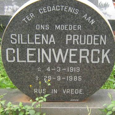 CLEINWERCK Sillena Pruden 1919-1985