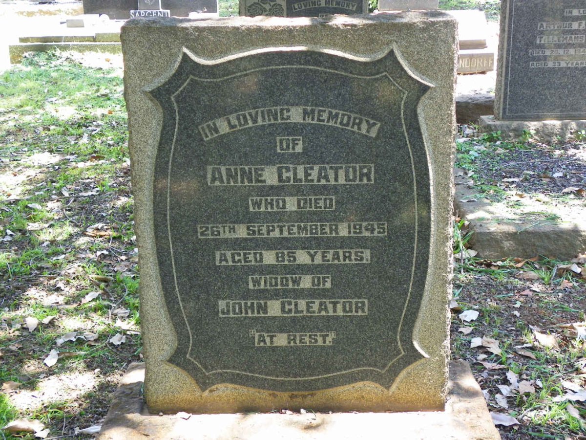 CLEATOR Anne -1945