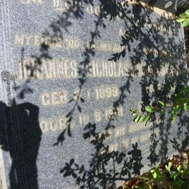 CLASSEN Johannes Nicholas 1899-1961 &amp; Johanna Susanna 1901-1962