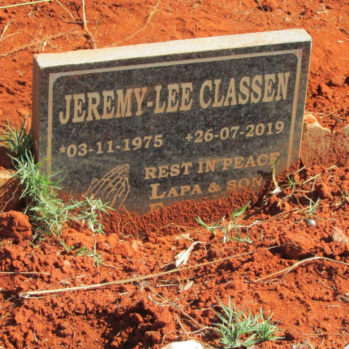 CLASSEN Jeremy-Lee 1975-2019