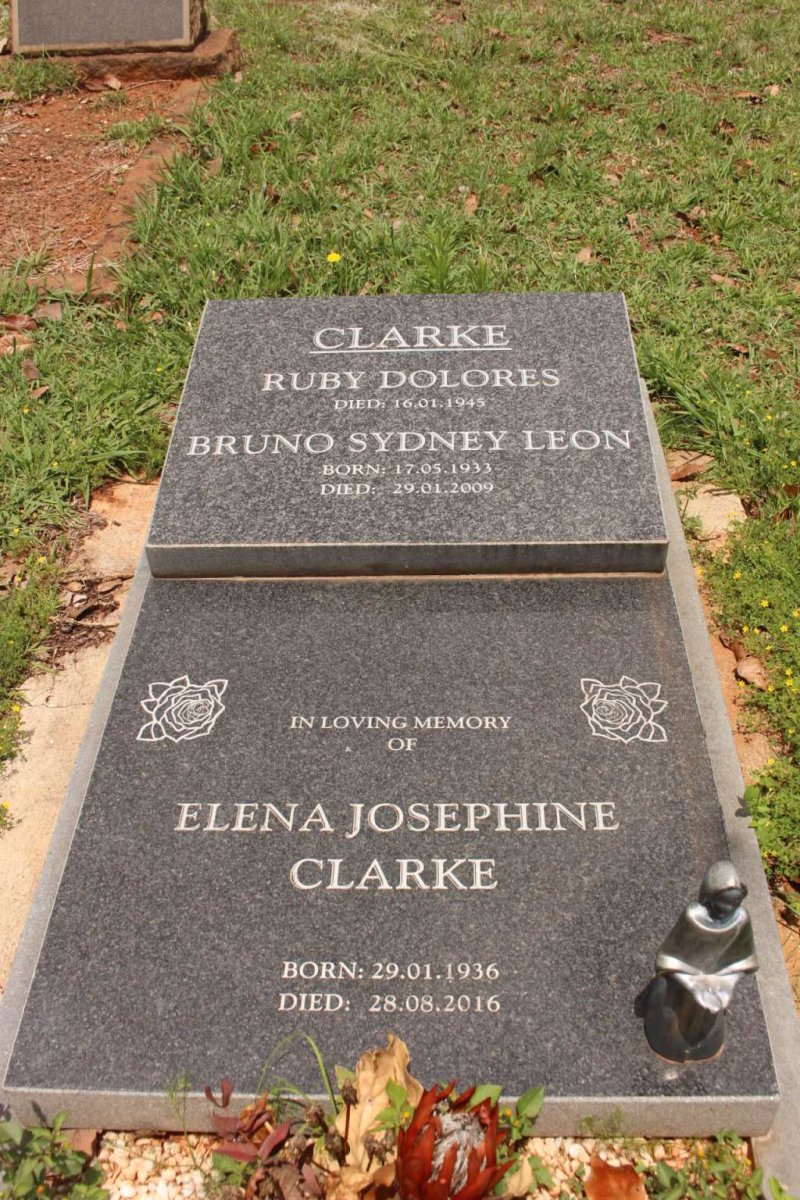 CLARKE Ruby Dolores -1945 :: CLARKE Bruno Sydney Leon 1933-20