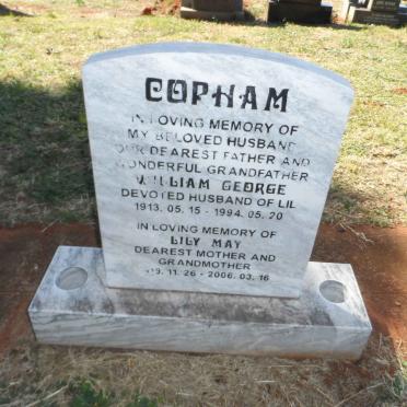 COPHAM William George 1913-1994 &amp; Lily May 1919-2006