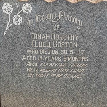 COSTON Dinah Dorothy -1947