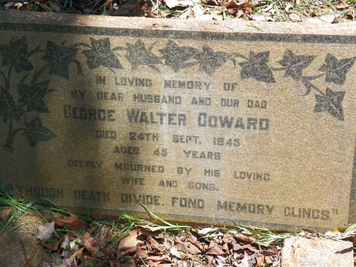 COWARD George Walter -1945
