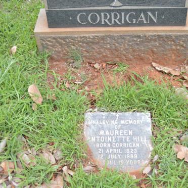 CORRIGAN William Leslie 1889-1950 &amp; Minerva Antoinette 1891-1973