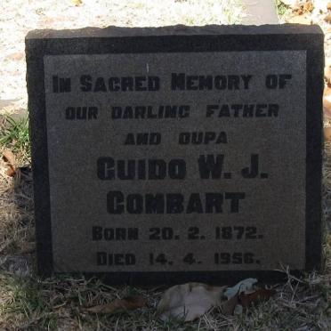 COMBART Guido W.J. 1872-1956 