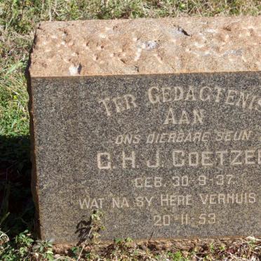 COETZEE G.H.J. 1937-1953