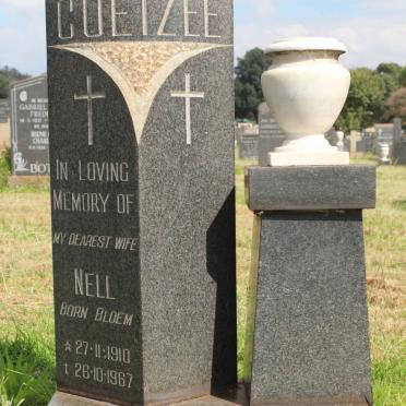 COETZEE Nell nee BLOEM 1910-1967