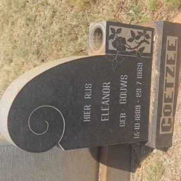 COETZEE Eleanor nee GOUWS 1889-1969