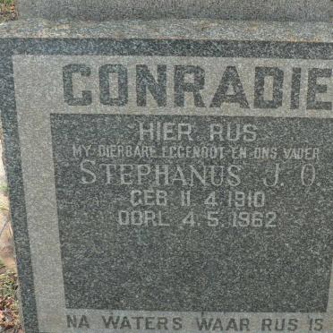 CONRADIE Stephanus J.O. 1910-1962