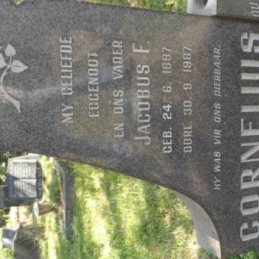 CORNELIUS Jacobus F. 1897-1967