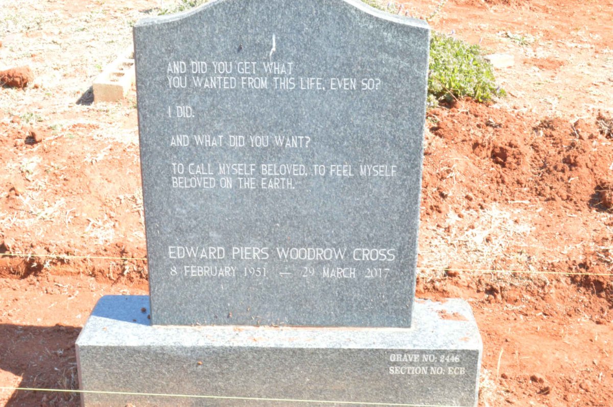 CROSS Edward Piers Woodrow 1951-2017