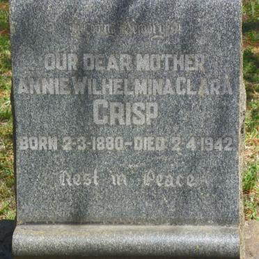 CRISP Annie Wilhelmina Clara 1880-1942