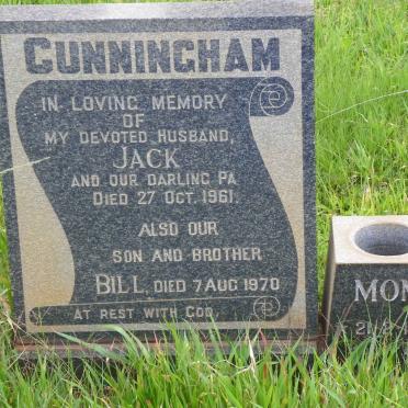 CUNNINGHAM Jack -1961 :: CUNNINGHAM Mom -1882-1972 :: CUNNINGHAM Bill -1970 :: 