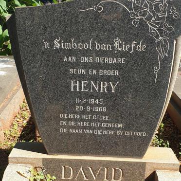 DAVID Henry 1945-1966